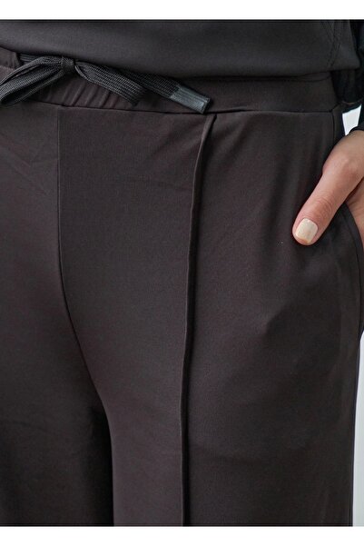 allys High Waist Bol Cut Front Sewing Detail Pocket Tracksuit Bottom