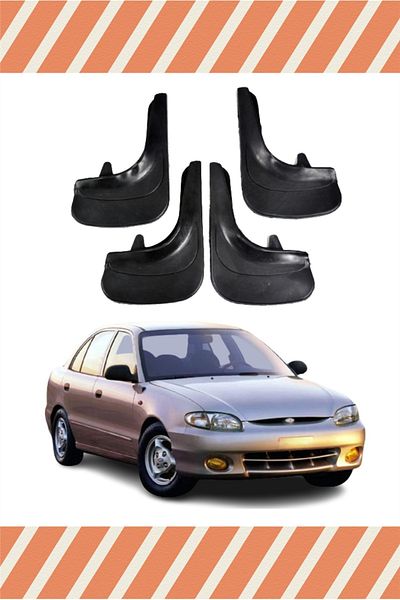 FİXFLEX Hyundai Excel All Cases 4-Piece Dust Cover Mudguard Mudflap