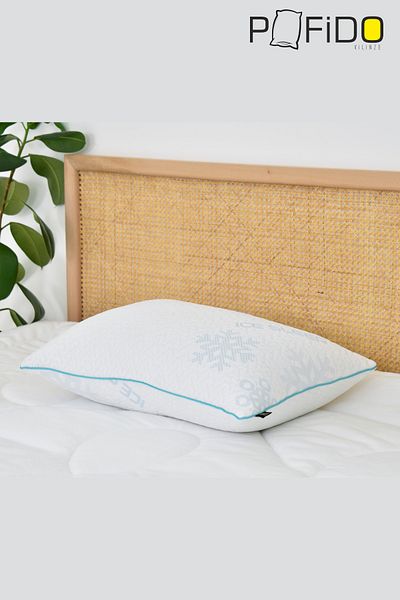 VİLİNZE Pofido Ice Sleep Μαξιλάρι με φερμουάρ που πλένεται με πυκνή γέμιση 1000 Gr - 50x70 cm