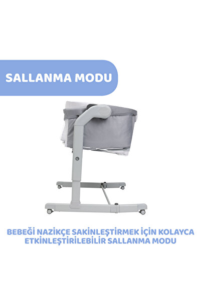 Chicco Next2me Magıc Evo Anne Yanı Beşik Grey Mıst