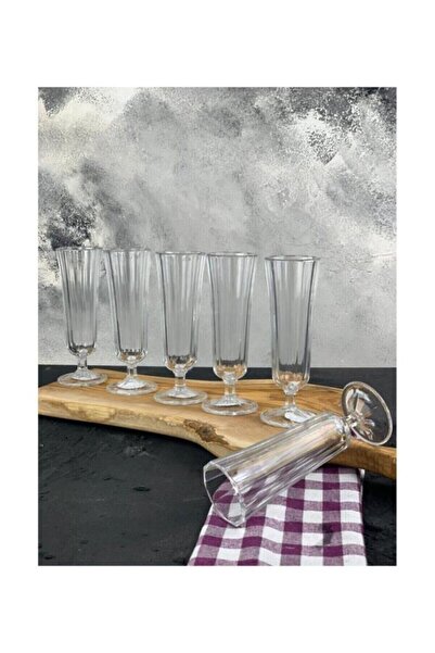 KRD Home Flüt Kahve Yanı Cam Bardak