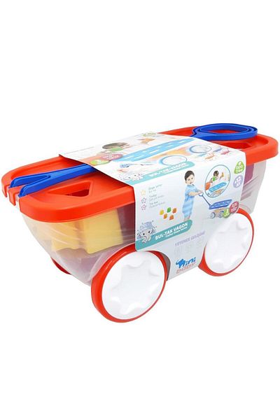 Tıfıl Toys عربة سحب سيارة بولت تاك 3 في 1 برتقالية