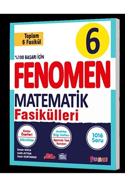 Fenomen Yayıncılık FENOMEN YAYINLARI 6 Matematik Fasikül Seti