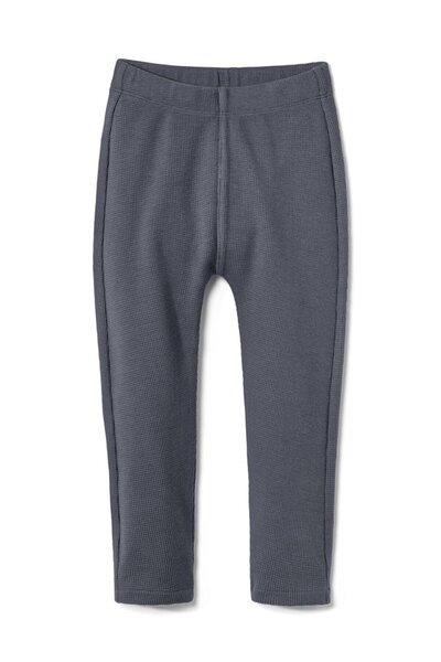 Tchibo Toddlers Boy Embroidered Pull On Pants, Slate Grey