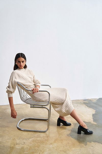 Quzu Stone Colored Strappy Dress and Bolero Knitwear Set