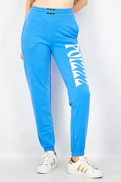 Don't Call Me Jennyfer Women Pull On Graphic Print Jogger Pant, Blue