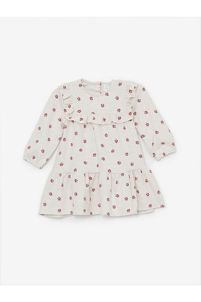 LC Waikiki Lcw Long Sleeve Houndstooth Baby Girl Dress