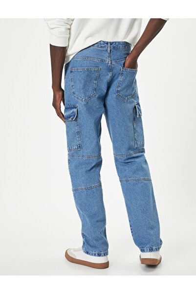 Koton Oversize Pamuklu Straight Fit Kargo Kot Pantolon