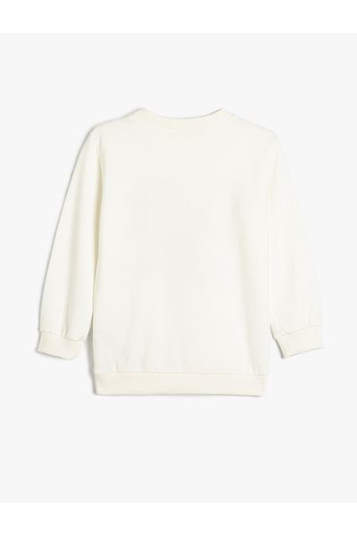Koton Raised Long Sleeve City Printed Sweatshirt