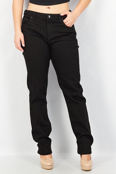 Esprit Women Straight Fit Solid Stretchable Jeans, Black
