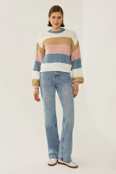 Hiccup Pulover din tricotaj cu dungi Relaxed Fit