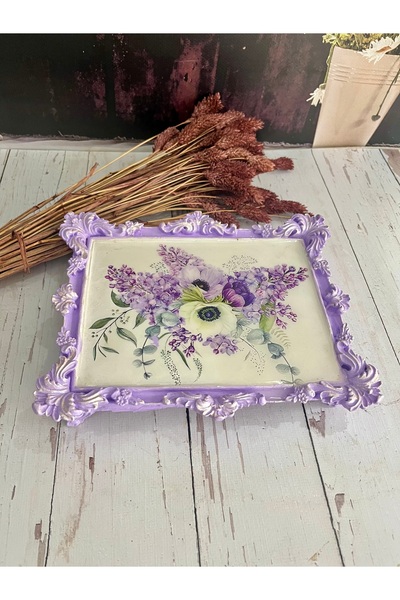 Home Epoksili Ayaklı Sunum Tepsisi