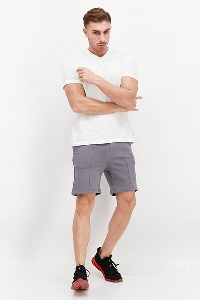 UFC Men Sportswear Fit Brand Logo Outdoor Sweat Shorts, Grey