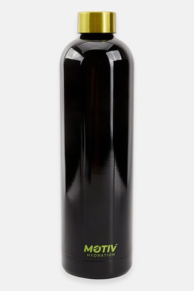 Motiv Stainless Steel Water Bottle, Black