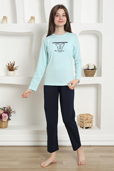 Mestore Fashion Line Girls' Combed Cotton Pajama Set 20421