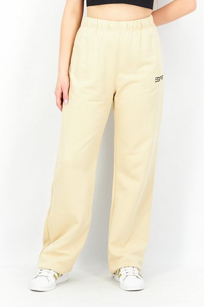 Esprit Women Regular Leg Embroidered Sweatpants, Khaki