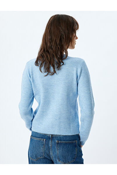 Koton Uzun Kollu Bisiklet Yaka Basic Triko Kazak