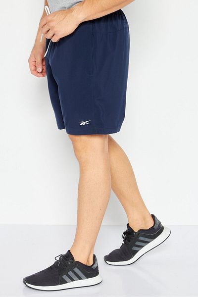 Reebok شورت رياضي قصير للتدريب للرجال، أزرق داكن