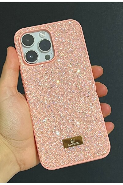 HYPERSOFT Iphone 14 Pro Max (6.7 inç) Uyumlu Parlak Pırlanta Taşlı Elmas Işıl...