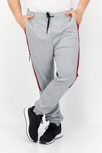 Cultura Men Regular Fit Colorblock Jogger Pants, Grey