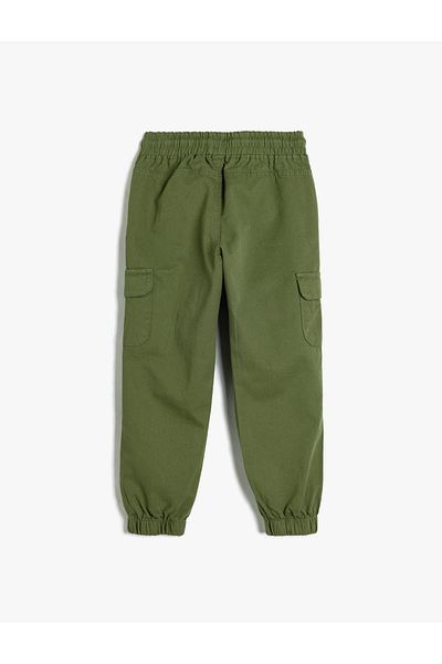 Koton Cotton Cargo Jogger nadrág - zsebek és derékkötők