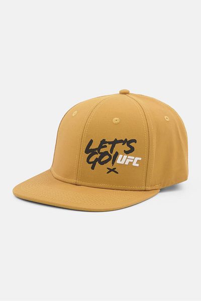 UFC Men Brand Logo Adjustable Snapback Cap, Mustard