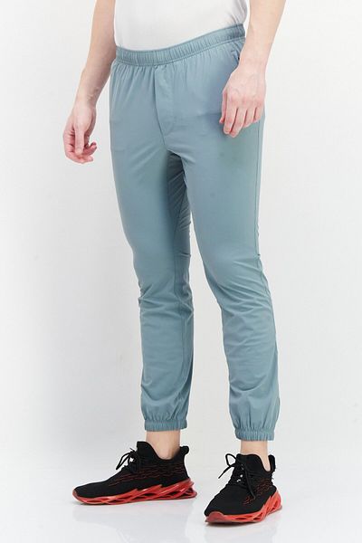 Fourlaps Men Regular Fit Plain Jogger Pants, Dusky