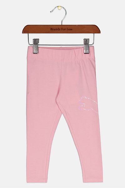 Puma Toddlers Girl Brand Logo Leggings, Pink
