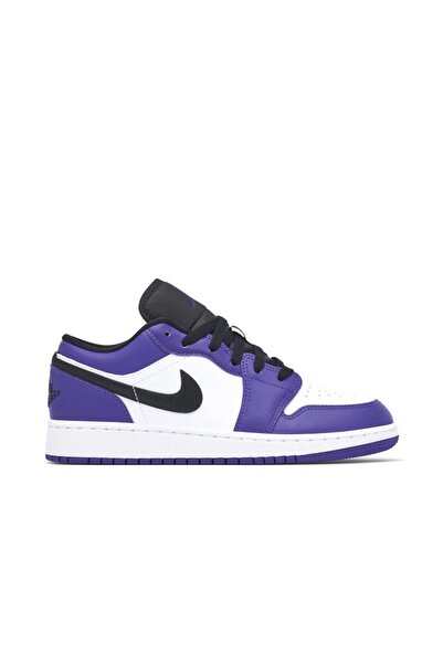 Nike Ni̇ke Ai̇r Jordan 1 Low Court Purple Kadin Sneaker Ayakkabi-553560-500-sportxoutlet