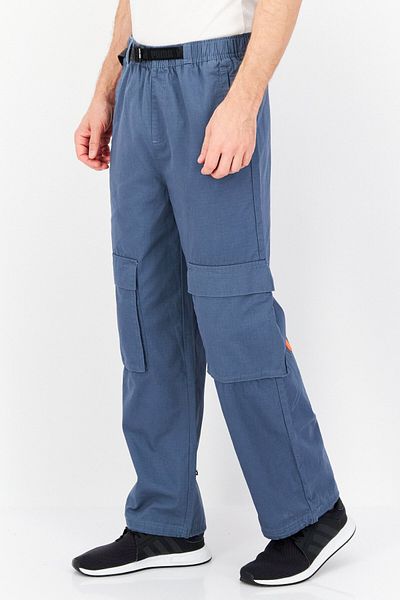 Puma Men Sportswear Fit Brand Logo Cargo Track Pants, Teal Blue