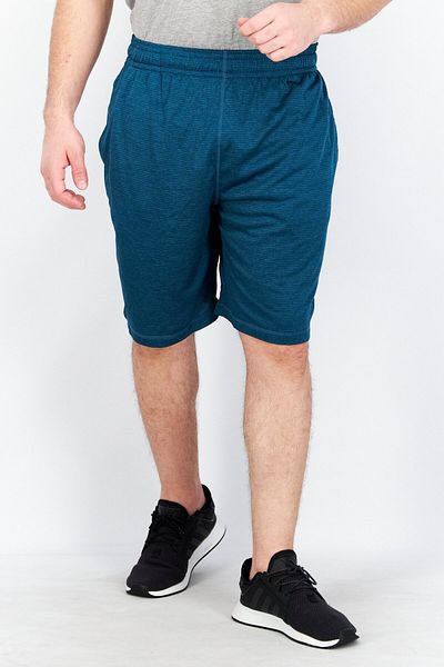 Head Men Sportswear Fit Drawstring Heather Training Shorts, Teal Blue Heather