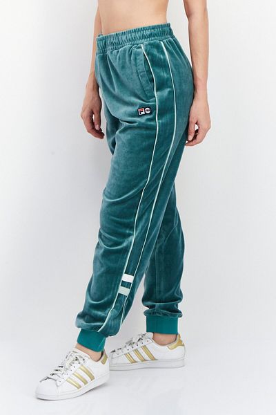 Fila Women Sportswear Fit Brand Logo Training Sweatpant, Green