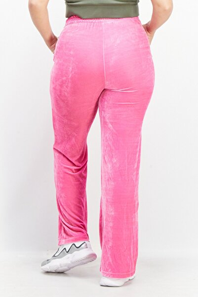 Steve Madden Women Regular Fit Textured Pull-On Palazzo Pant, Pink