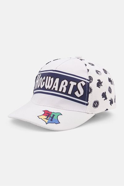 Harry Potter Kids Boy Allover Print Cap, White