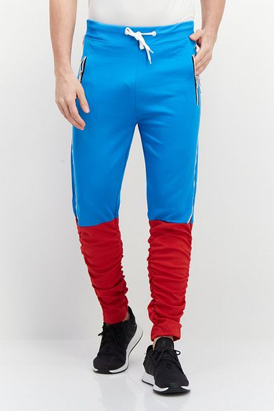 CR-24 Bordo Cromato Men Regular Fit Striped Jogger Pant, Blue