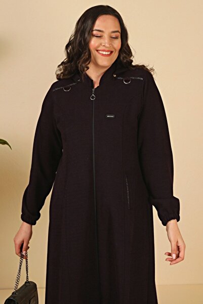 Ferace Hijab Clothing Women's Large Size Cap Coat Overcoat Winter