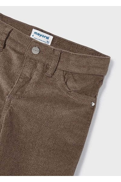 MAYORAL Girl's Trousers - Brown Glitter