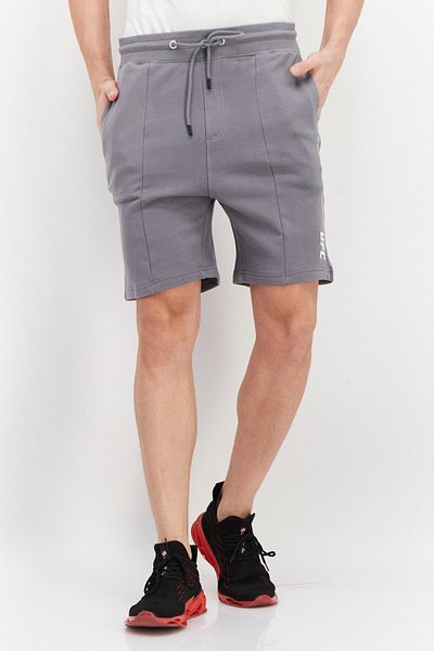UFC Men Sportswear Fit Brand Logo Outdoor Sweat Shorts, Grey