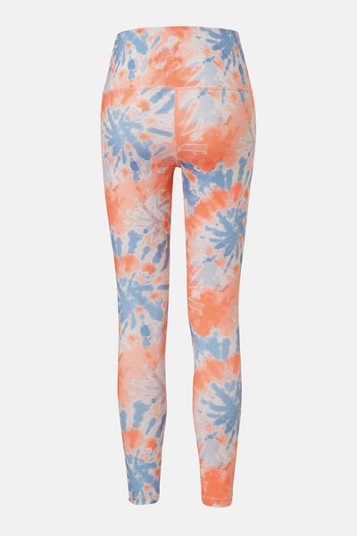 Tchibo Women Sportwear Fit Training Leggings, Orange Combo