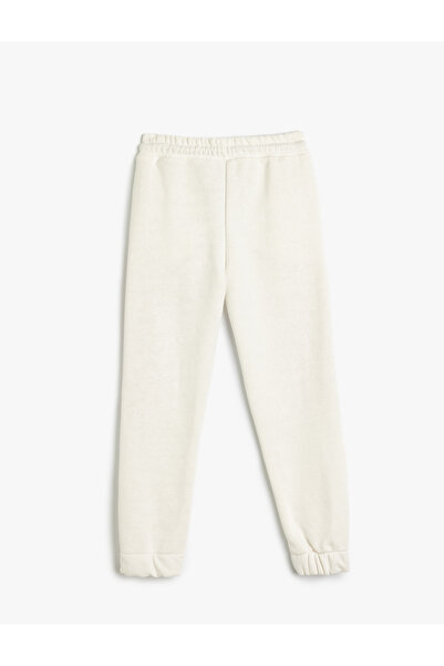 Koton Jogger Eşofman Altı Renk Bloklu Slogan Baskılı