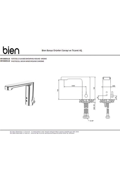 Bien Sensor Flow Systems Photocell Sink Faucet Bf 15023112