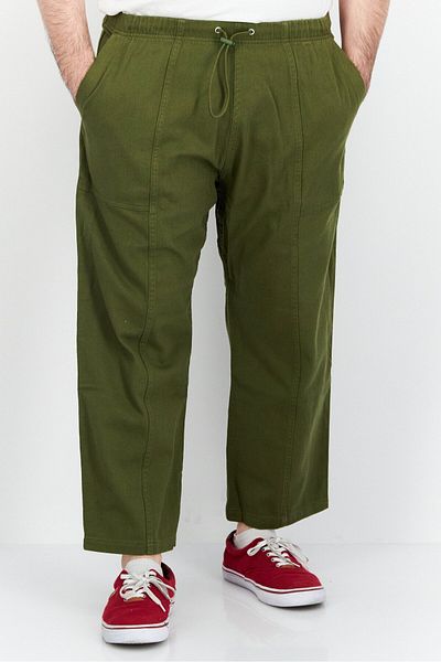 Esprit Men Regular Fit Drawstring No Stretch Denim, Dark Green