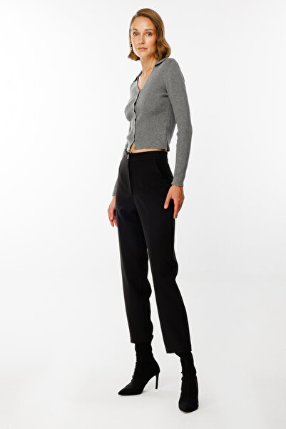 ON Yandan Cepli Boru Paça Pantolon