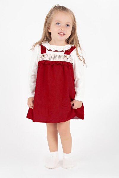 Minigimin Cicileri Miniğimin Cicileri Roba Dantelli Kız Bebek jile Elbise - K...