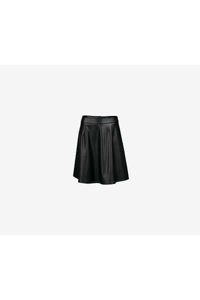 Tchibo Women Leather Look Skirt, Black