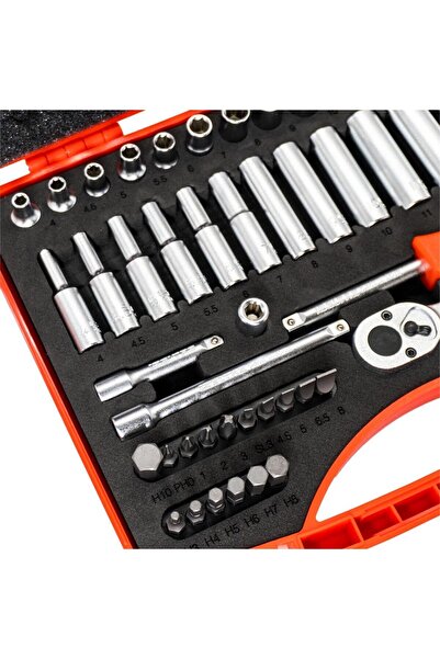 İzeltaş İzeltaş 1/4 Six Corner Socket Wrench and Bits Set 48 Pieces