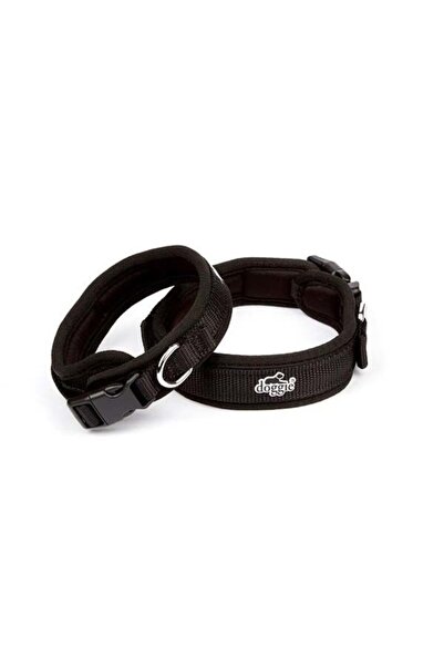 Doggie طوق كلب أسود متوسط الحجم منسوج - 1.5x30-40 سم من Petshop