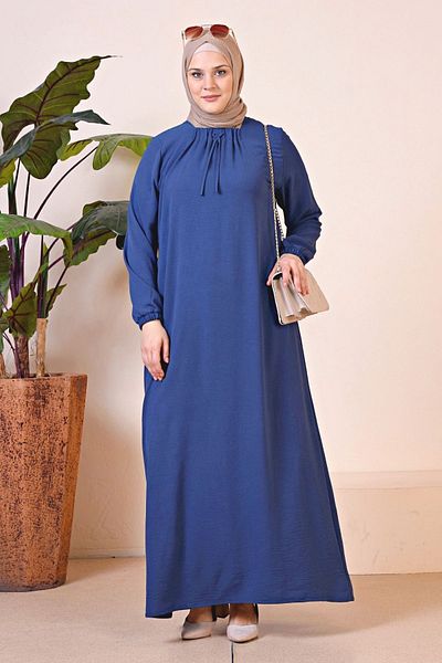 Ferace Γυναικείο Μακρύ Μητρικό Φόρεμα Ayrobin Plus Size