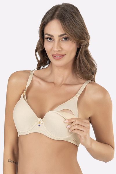 Cooqpoo Σουτιέν θηλασμού με κάλυψη - Μέγεθος 75-80-85-90-95, Χρώμα δέρματος
