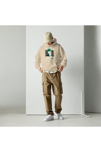 Moda Glo Φούτερ Unisex Zoro με στάμπα με κουκούλα